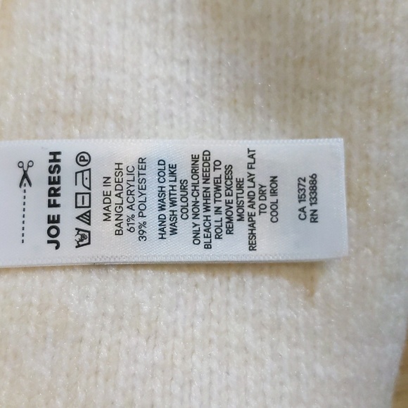 Joe Fresh| NWT Jillian's White Mock Neck Sweater - Picture 12 of 15